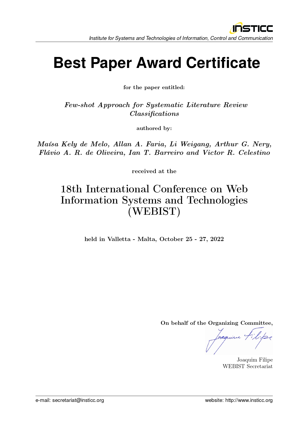 Certificate Webist page 0001